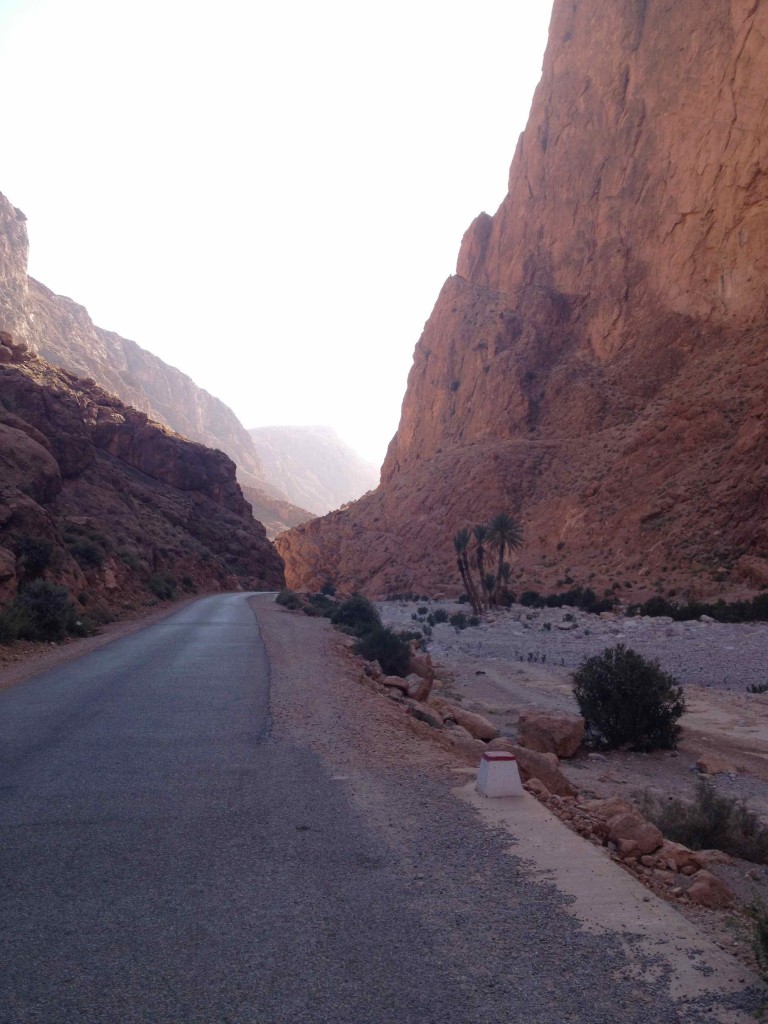 The road through the gorge