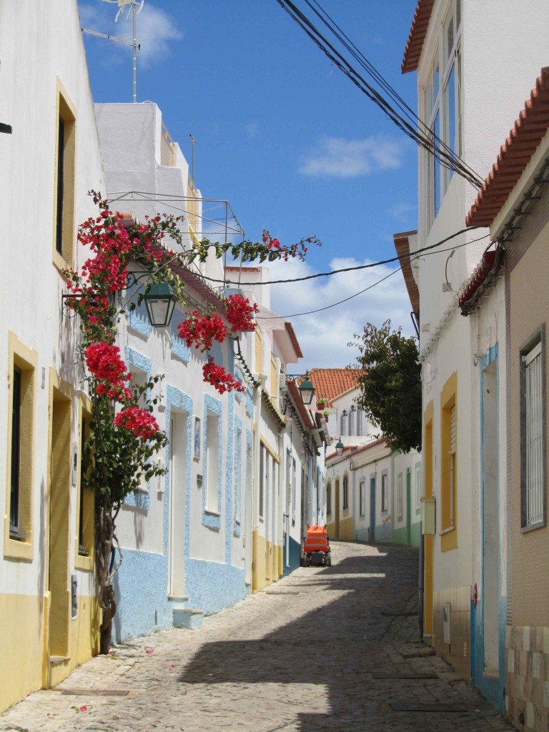 Pretty street in Ferragudo, Algarve
