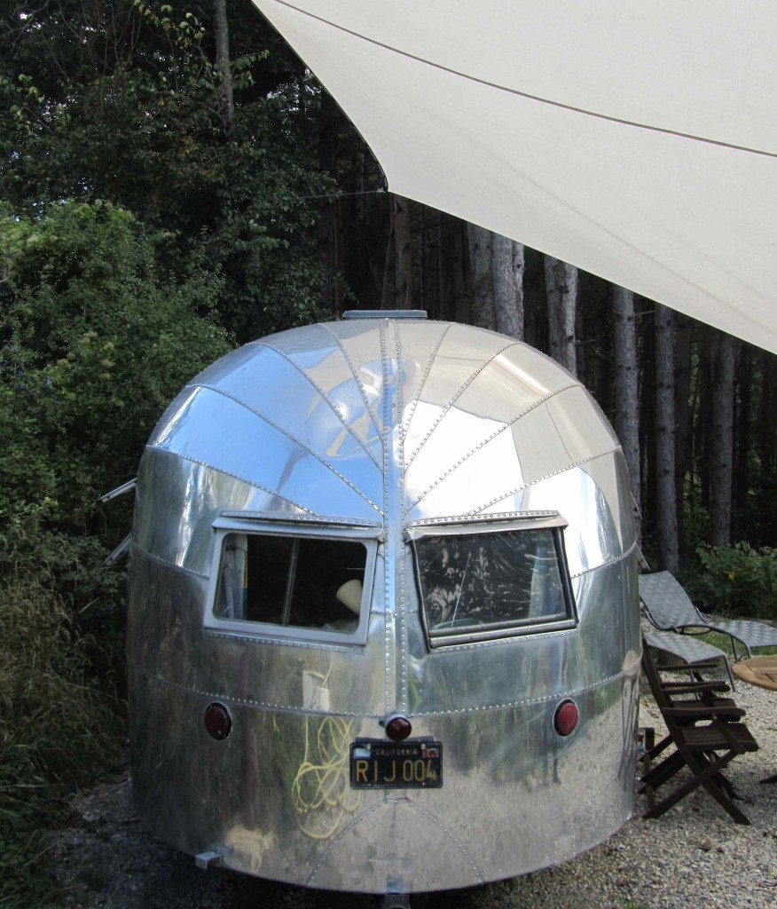 A 1949 Airstream, one of many beauties at BelRepayre Trailer Park